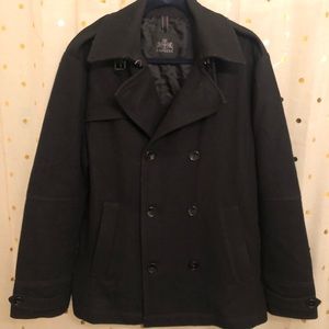 Express men's Large wool peacoat